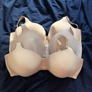 3 pack of Vanity Fair 44DD Bras